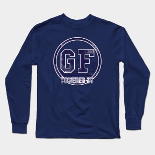 Powered by Gluten Free (blue) Long Sleeve T-Shirt